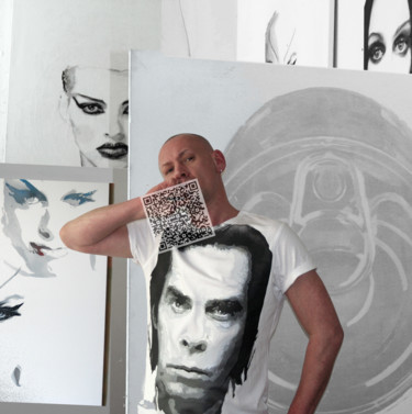 Photographie intitulée "Interactif "QR Code…" par David Maars, Œuvre d'art originale, Vidéo