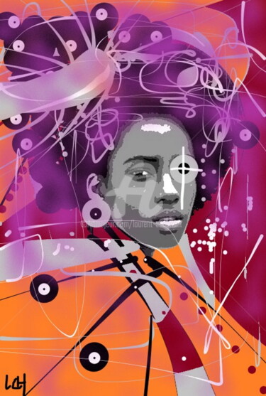 Disco #artistsupportpledge Arts numériques intitulée "Disco #artistsuppor…" par Laurent Chabrillat, Œuvre d'art originale, Peinture numérique
