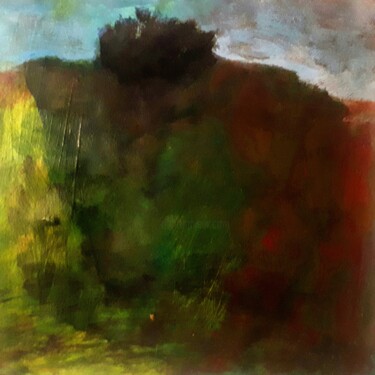 Peinture intitulée ""Contre le ciel"" par Alain Tardieu, Œuvre d'art originale, Acrylique Monté sur Châssis en bois