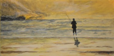 Peinture intitulée "229 - Coucher de so…" par Gdlapalette, Œuvre d'art originale, Acrylique Monté sur Châssis en bois