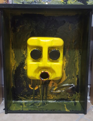 Scultura intitolato "Elemosiniere" da Mangani', Opera d'arte originale, Plastica