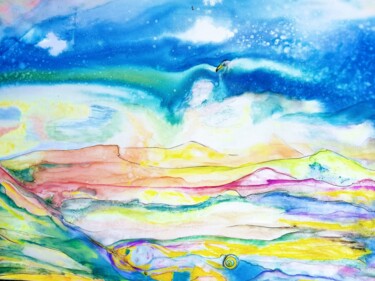 绘画 标题为“Fais de ta vie une…” 由Marie Thérèse Eckert, 原创艺术品, 墨