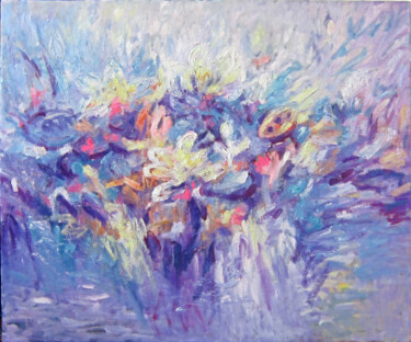 Morning (series lotus) a Painting titled "Morning (series lot…" by Anh Tuan Le, Original Artwork, Oil