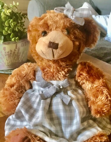 纺织艺术 标题为“Pimprenelle” 由Soisic, 原创艺术品, 布