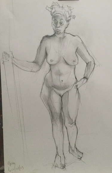 étude de nue au crayon