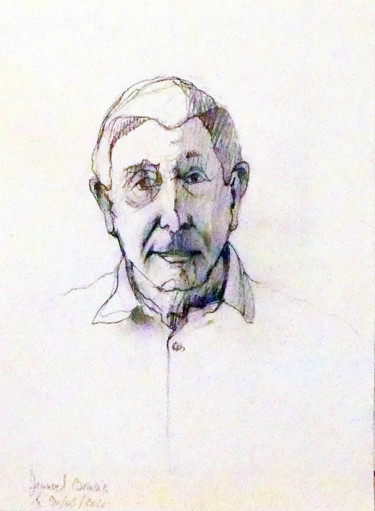 mon photographe, Yves Bourcier (collection particulière) Drawing titled "mon photographe, Yv…" by Brasier Jeanoel, Original Artwork, Pencil