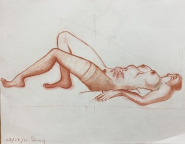 étude de nue à la sanguine