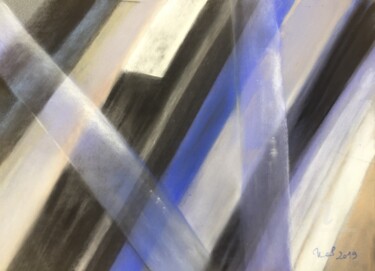 Pintura titulada "Tubulure" por Mc Toulouse, Obra de arte original, Pastel Montado en Cartulina