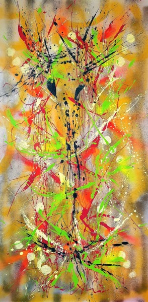 N° 139 - Printemps éternel Peinture intitulée "N° 139 - Printemp…" par Isa-L, Œuvre d'art originale, Acrylique
