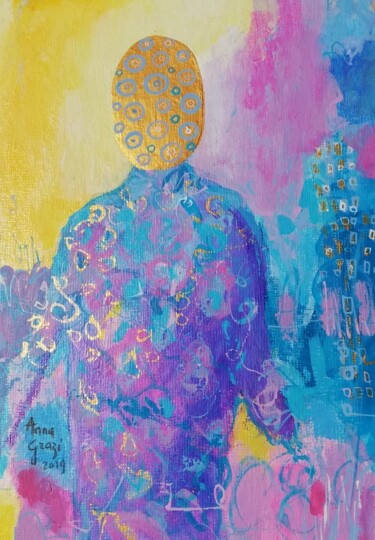 "Le pâtre amoureux #…" başlıklı Tablo Anna Grazi tarafından, Orijinal sanat, Akrilik