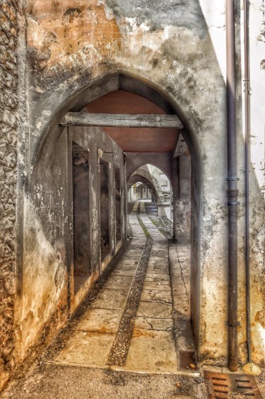 Fotografia intitolato "“Portico Veneto”" da Pio30, Opera d'arte originale, Fotografia manipolata