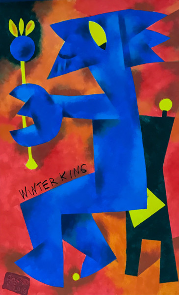 绘画 标题为“Winter king. Зимний…” 由Sergey Rudensky, 原创艺术品, 丙烯