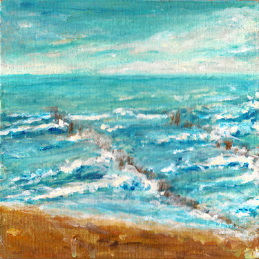 Malerei mit dem Titel "Suche" von Andreja Soleil, Original-Kunstwerk, Acryl