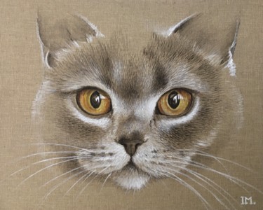 Peinture intitulée "Carton entoilé n20" par Isabelle Molinard, Œuvre d'art originale, Acrylique Monté sur Carton