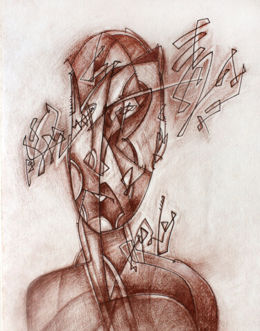 Psychic Tekening getiteld "Psychic" door Nikolay Starostenko, Origineel Kunstwerk, Pastel