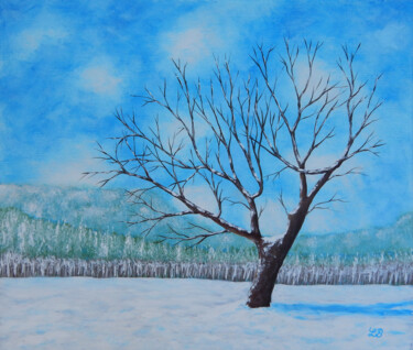 Quand la bise fut venue Painting titled "Quand la bise fut v…" by Bruno Lemasson, Original Artwork, Acrylic