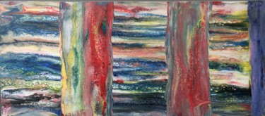Peinture intitulée "Behind the bars" par Laurent Magrez (LMag), Œuvre d'art originale, Acrylique
