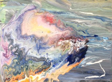 Peinture intitulée "Cosmos" par Laurent Magrez (LMag), Œuvre d'art originale, Acrylique