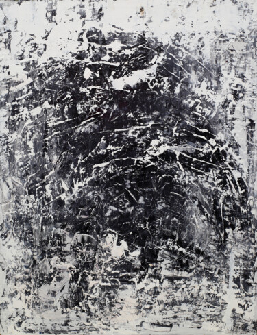 Modern monochrome black and white wall art, Intuitive art, u 제목이 "Modern monochrome b…"인 미술작품 Lora Pavlova로, 원작, 기름