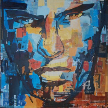 Collages intitulée "Le bad boy" par Jacques Lacourrege, Œuvre d'art originale, Collages