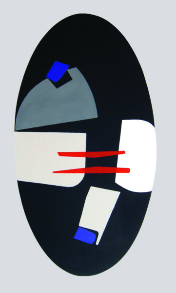 Pittura intitolato "Ovale 05" da Raffaele Iannone, Opera d'arte originale, Acrilico