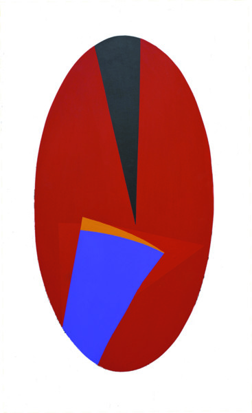 Pittura intitolato "Ovale 07" da Raffaele Iannone, Opera d'arte originale, Acrilico