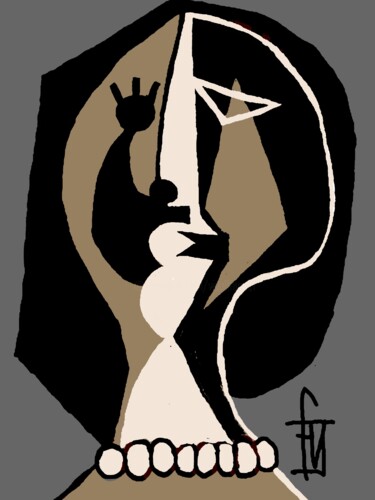 Digitale Kunst mit dem Titel "contrastes" von Franck Vidal, Original-Kunstwerk, Digitale Malerei