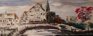 Peinture intitulée "Strasbourg petite F…" par Pascal Jung, Œuvre d'art originale, Huile