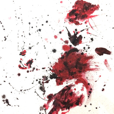 Printmaking titled "Help..." by Rangga/Sanug, Original Artwork, Acrylic