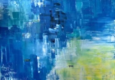 Painting titled "Precious time" by Ludwika Pilat, Original Artwork, Acrylic Mounted on Wood Stretcher frame