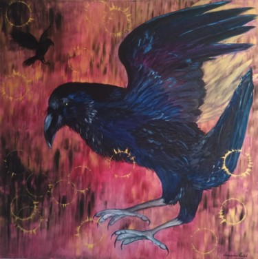 绘画 标题为“The Raven” 由Aleksandra Raišić, 原创艺术品, 油