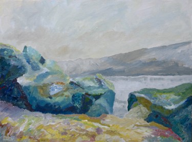 Peinture intitulée "O...9" par Marc Barn, Œuvre d'art originale, Acrylique Monté sur Carton