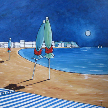 Calme et amour / Quietness and love (#580) Painting titled "Calme et amour / Qu…" by Christine Paquereau, Original Artwork, Acrylic