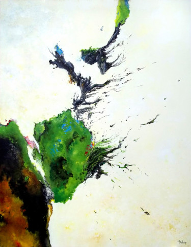 The blossom of hope and breaking 绘画 标题为“The blossom of hope…” 由Théophile Delaine, 原创艺术品, 油