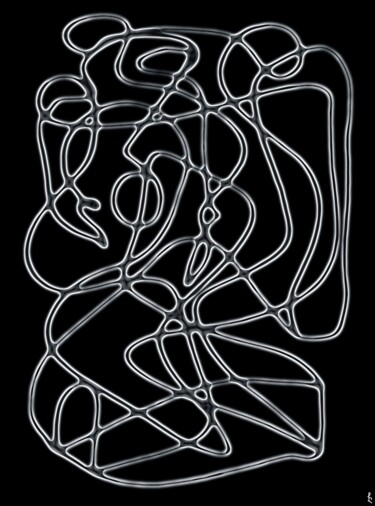 数字艺术 标题为“Improvisation #1” 由Lia Chechelashvili, 原创艺术品, 数字打印