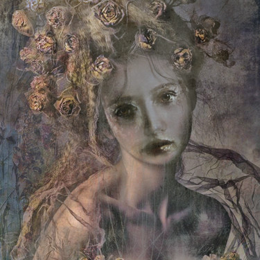 Painting titled "la mémoire qui flan…" by Dodi Ballada, Original Artwork, Airbrush