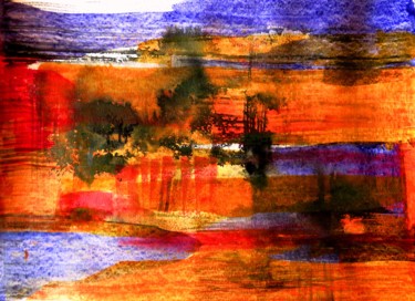 绘画 标题为“Nos rives - encres…” 由Clau Redier-Clément, 原创艺术品, 墨