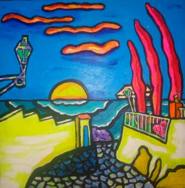 Peinture intitulée "El salon" par Marc Felix, Œuvre d'art originale, Acrylique Monté sur Châssis en bois