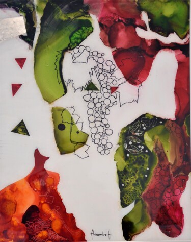 Peinture intitulée "Le goût du vin" par Alexandre H., Œuvre d'art originale, Acrylique