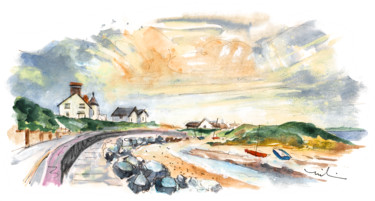 绘画 标题为“Anglesey Seascape 04” 由Miki De Goodaboom, 原创艺术品, 水彩