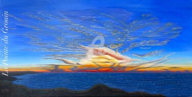 绘画 标题为“La Pointe du Grouin” 由Sandra Valente, 原创艺术品, 丙烯 安装在木质担架架上