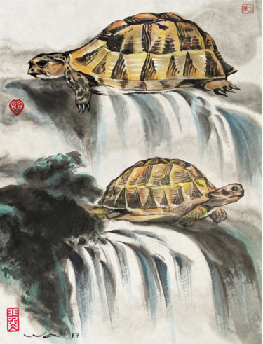 绘画 标题为“Métamorphose n°2” 由Wa Wong, 原创艺术品, 墨