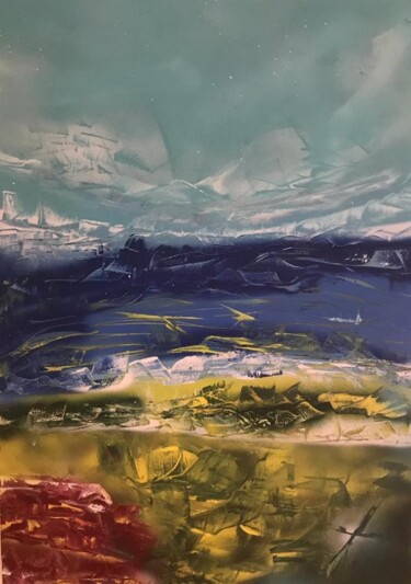 lagoon #ArtistSupportPledge Pintura intitulada "lagoon #ArtistSuppo…" por Kolir, Obras de arte originais, Tinta spray