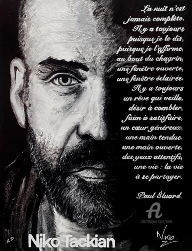 « Niko Tackian » Peinture intitulée "« Niko Tackian »" par David Belo, Œuvre d'art originale, Acrylique