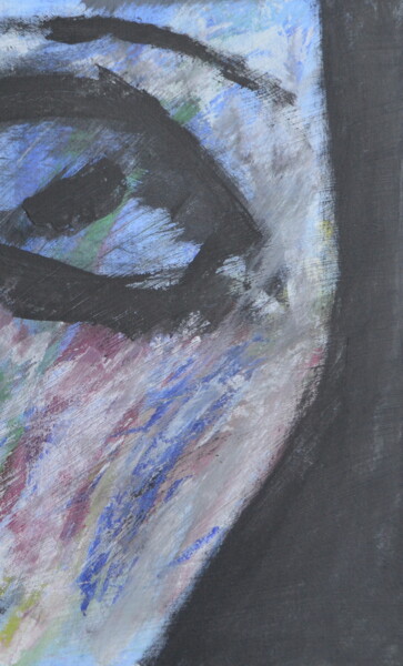 Peinture intitulée "The man and his ang…" par Quentin Monnet, Œuvre d'art originale, Acrylique