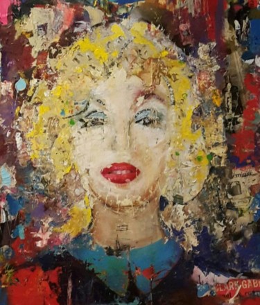 Peinture intitulée "Maryline" par Maro, Œuvre d'art originale, Huile