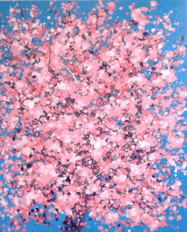 Painting titled "bloom" by Minh Phuong Hoang Thi, Original Artwork, Acrylic