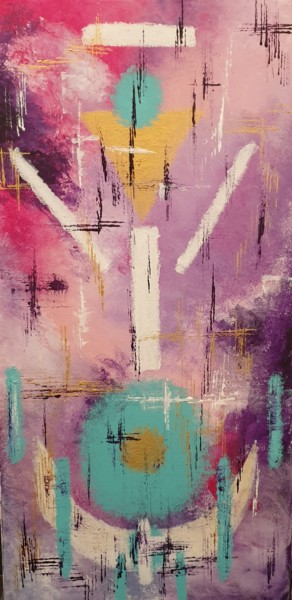 Peinture intitulée "Peinture énergétique" par Nathalie Jaulin, Œuvre d'art originale, Acrylique