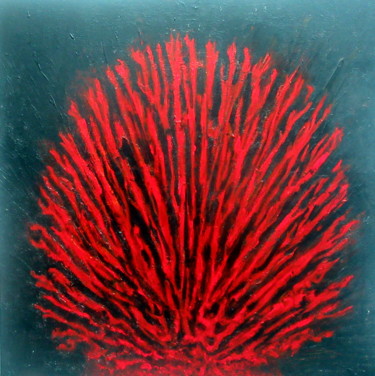Peinture intitulée "The ardent heart" par Marianne Charlotte Mylonas-Svikovsky (Marlo), Œuvre d'art originale, Acrylique