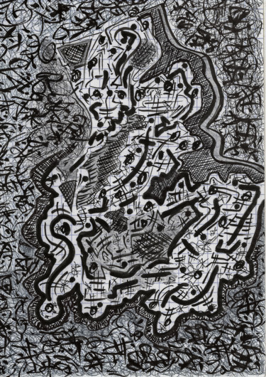 Peinture intitulée "ZoneSystem" par Nicolas Bernié, Œuvre d'art originale, Marqueur